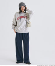 [Heavy cotton] Loose round neck LOGO long sleeve sweatshirt
