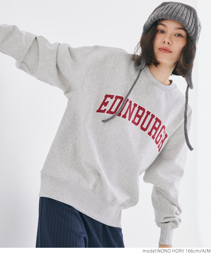 [Heavy cotton] Loose round neck LOGO long sleeve sweatshirt