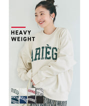 [Heavy cotton] Loose round neck LOGO long sleeve sweatshirt