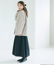 日系圈圈毛茸毛呢大衣