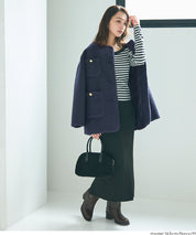 日系圈圈毛茸毛呢大衣