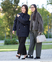 日系圈圈毛茸毛呢大衣