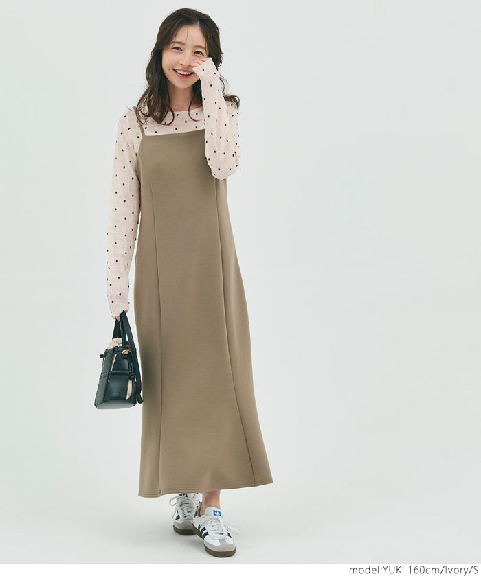 Polka dot sheer top