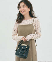 Polka dot sheer top
