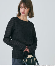 Polka dot sheer top