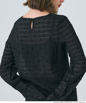 Polka dot sheer top