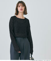 Polka dot sheer top