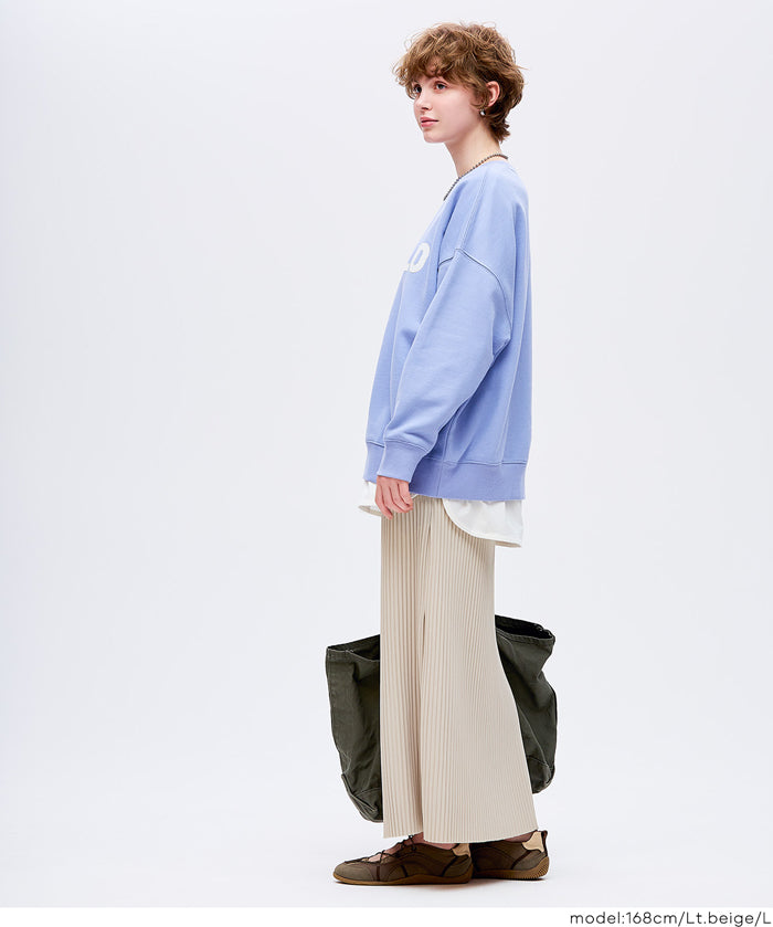 【可剪裁】休閒輕便百褶直筒長裙