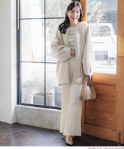 Soft sweat collarless coat