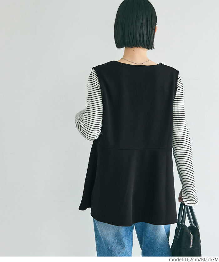 Georgette V-neck vest