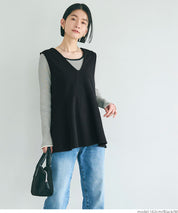 Georgette V-neck vest