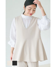 Georgette V-neck vest