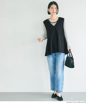 Georgette V-neck vest