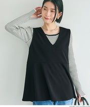 Georgette V-neck vest