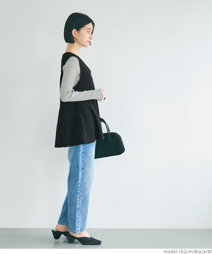 Georgette V-neck vest