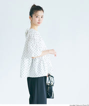 日系後蝴蝶結澎感短袖娃娃上衣