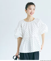 日系後蝴蝶結澎感短袖娃娃上衣