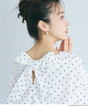 日系後蝴蝶結澎感短袖娃娃上衣