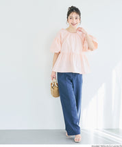 日系後蝴蝶結澎感短袖娃娃上衣