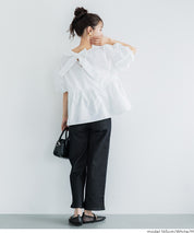 日系後蝴蝶結澎感短袖娃娃上衣