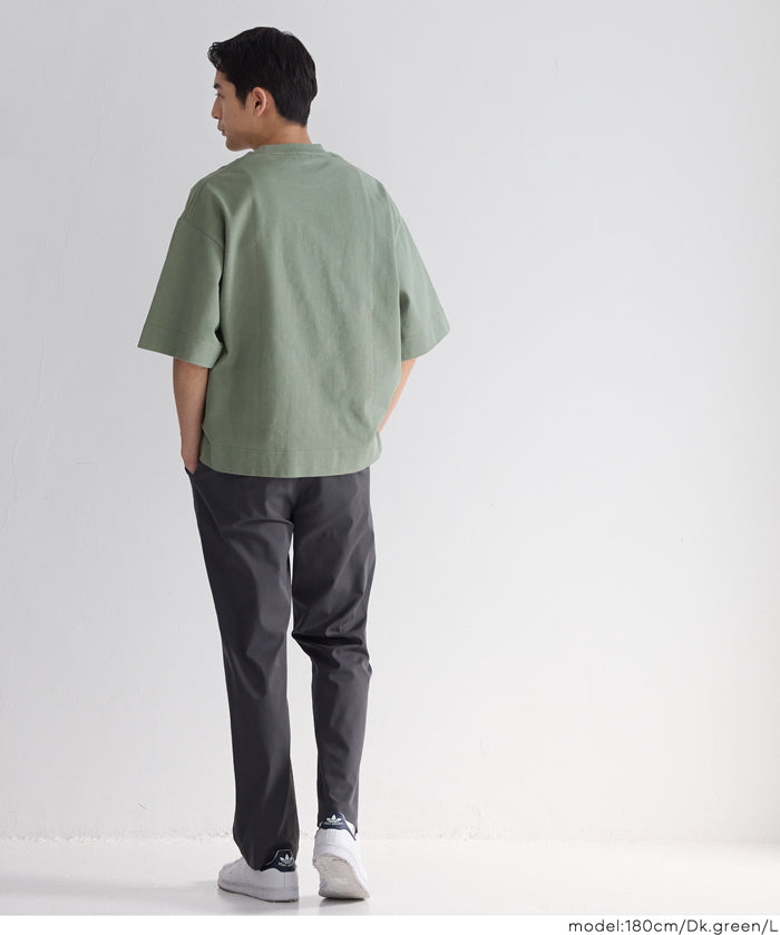 男裝【重磅棉】胸前口袋短袖上衣