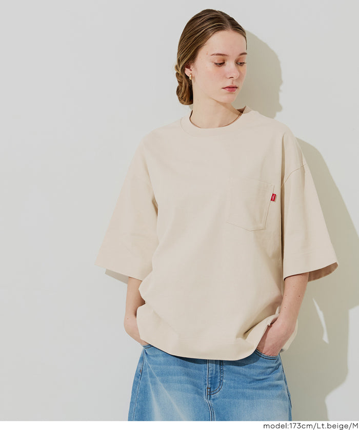 男裝【重磅棉】胸前口袋短袖上衣