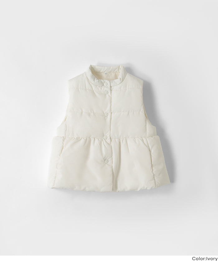 Children's Japanese style medium cotton small stand collar baby vest