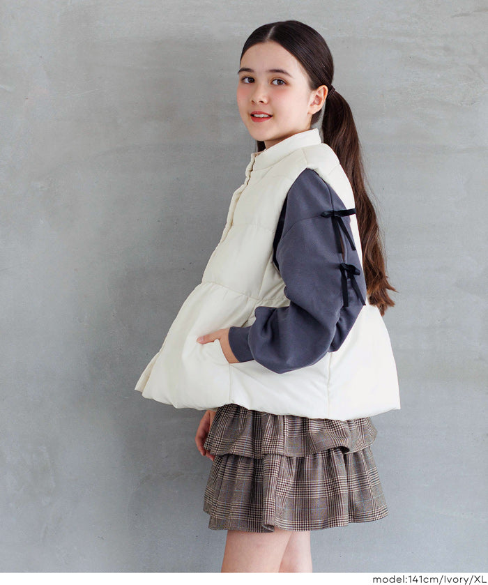 Children's Japanese style medium cotton small stand collar baby vest