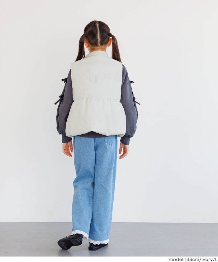 Children's Japanese style medium cotton small stand collar baby vest