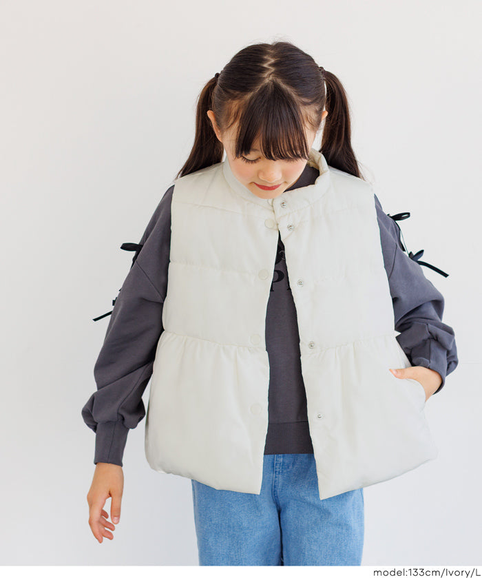 Children's Japanese style medium cotton small stand collar baby vest
