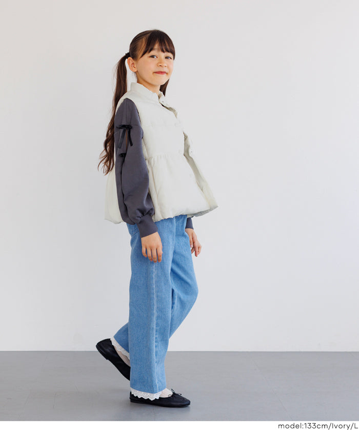 Children's Japanese style medium cotton small stand collar baby vest