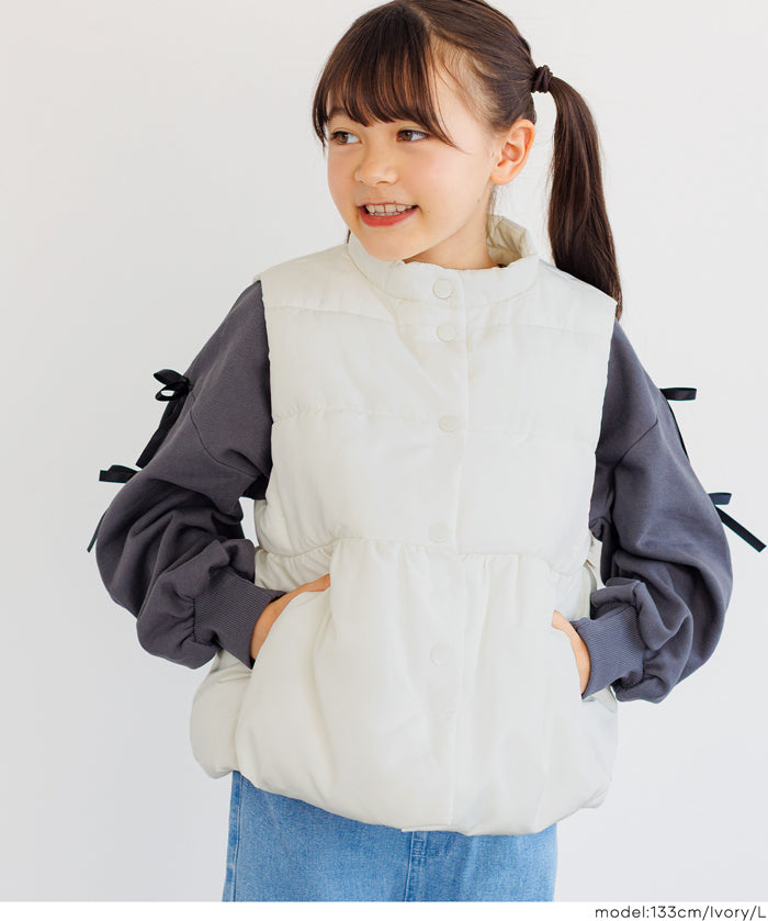Children's Japanese style medium cotton small stand collar baby vest