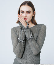 Ribbon sheer top