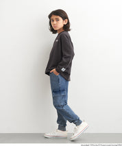 童裝內裡磨毛刺繡Logo長袖T恤