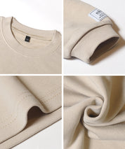 童裝內裡磨毛刺繡Logo長袖T恤