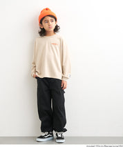 童裝內裡磨毛刺繡Logo長袖T恤