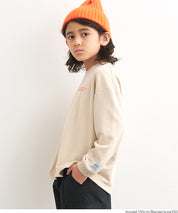 童裝內裡磨毛刺繡Logo長袖T恤