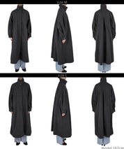 Faux wool long coat