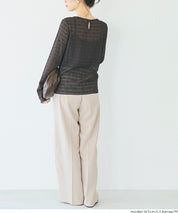 質感高腰中線闊腿西裝褲