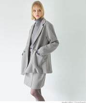 Brushed oversized jacket