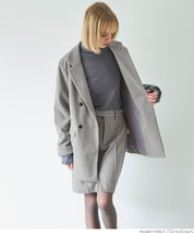 Brushed oversized jacket