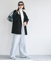 Brushed oversized jacket