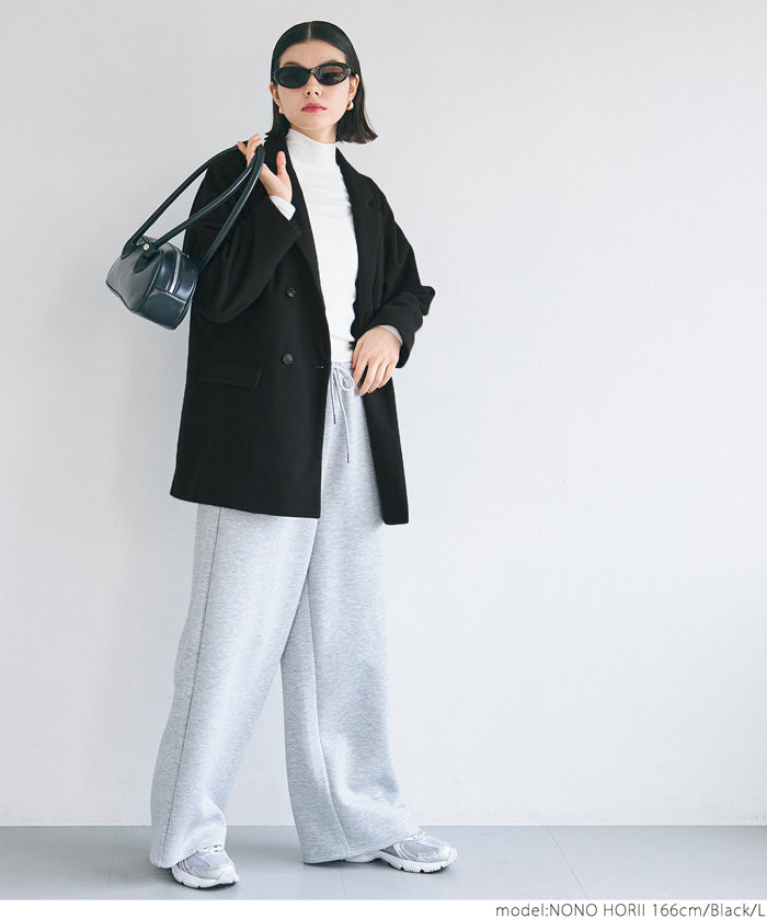 Brushed oversized jacket
