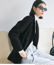 Brushed oversized jacket
