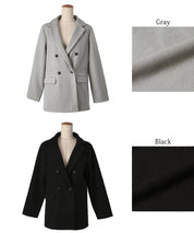 Brushed oversized jacket