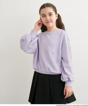 童裝愛心刺繡長袖衛衣