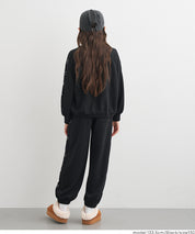 童裝愛心刺繡休閒褲