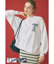 Oversized assorted logo sweatshirt