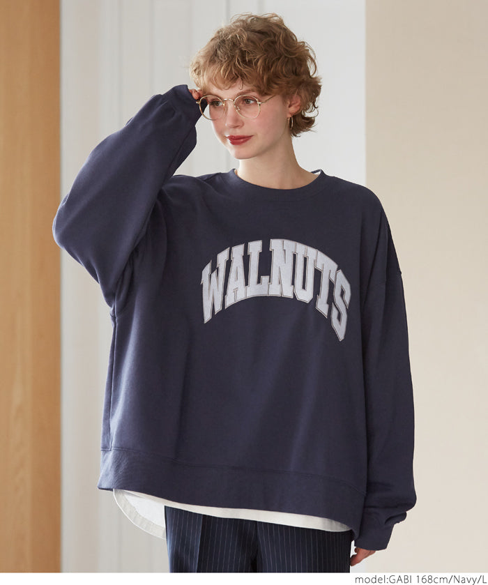 Oversized assorted logo sweatshirt