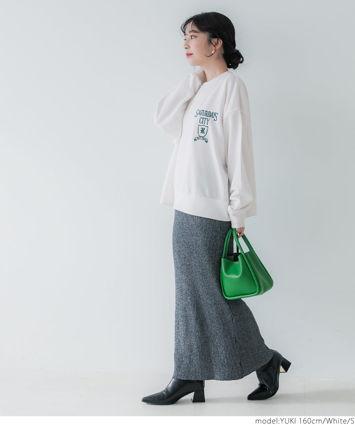 Oversized assorted logo sweatshirt